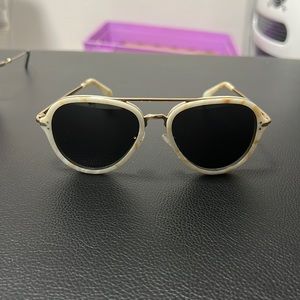 Celine Aviators White